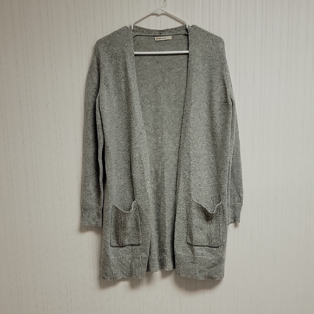 Marine Layer Heather Gray Cardigan women's large grandma cozy neutral